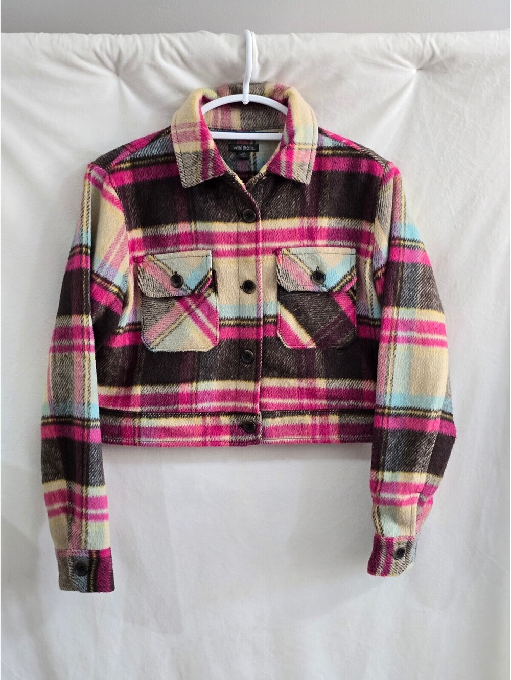 Fabulous Wild Fable Plaid Cropped Jacket XS